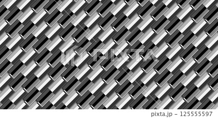 Dark black geometric grid background. Modern dark abstract vector texture. 125555597