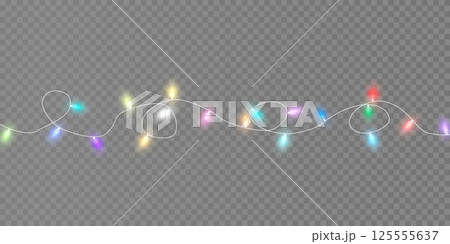 Vibrant and Colorful String Lights Perfect for Adding Festive Decor and Celebrating Special Occasions 125555637