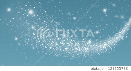A Sparkling Starry Trail Set Against a Blue Background Along with Various Glittering Effects and Elements A Sparkling Starry Trail Set Against a Blue Background Along with Various Glittering Effects and Elements 125555788