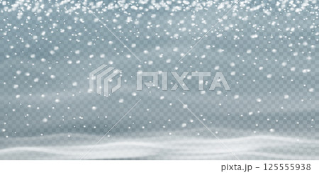 Snowy Texture Overlay for Beautiful Winter Designs and Backgrounds Perfect for Various Creative Projects 125555938
