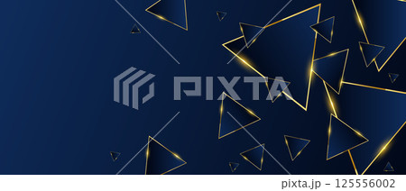 Abstract triangles pattern luxury dark blue...のイラスト素材 [125556002] - PIXTA