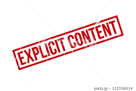 Explicit Content Rubber Stamp Seal Vector 125556014