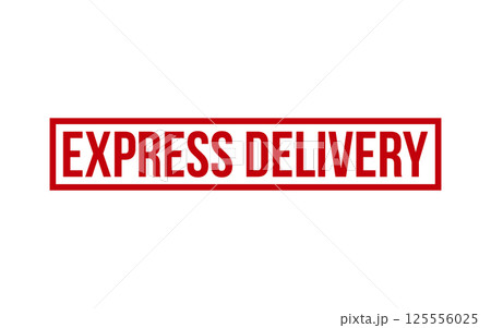 Express Delivery Rubber Stamp Seal Vector 125556025