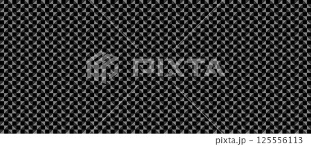 Dark black geometric grid background. Modern dark abstract vector texture. 125556113