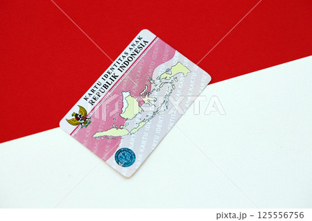 Indonesia child identity card Kartu Identitas Anak or KIA card. ID document for indonesian children Indonesia child identity card Kartu Identitas Anak or KIA card. ID document for indonesian children 125556756