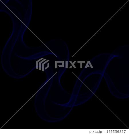 Abstract blue smoke wave on black background. Eps 10 Abstract blue smoke wave on black background. Eps 10 125556827