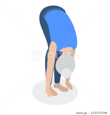 3D Isometric Flat Vector Illustration of Chakra Systems , Collection of Yoga Poses for Women. Item 25 3D Isometric Flat Vector Illustration of Chakra Systems , Collection of Yoga Poses for Women. Item 25 125557446