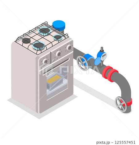 3D Isometric Flat Vector Set of Home Repairs, House Renovation. Item 3 125557451
