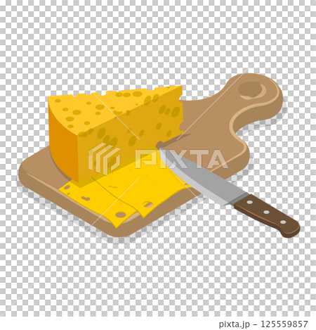 3D Isometric Flat Set of Cooking Food Process. Item 5 3D Isometric Flat Set of Cooking Food Process. Item 5 125559857