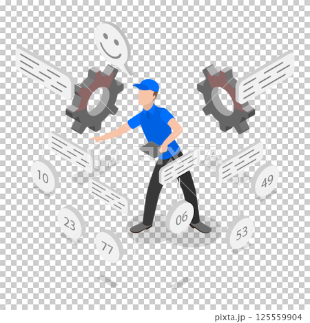 3D Isometric Flat  Illustration of Smuggling. Item 2 125559904