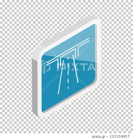 3D Isometric Flat Set of Highway Icons. Item 9 3D Isometric Flat Set of Highway Icons. Item 9 125559957