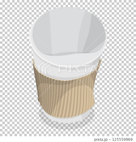 3D Isometric Flat  Set of Plastic Waste. Item 3 125559969