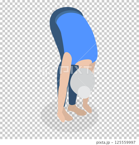 3D Isometric Flat  Illustration of Chakra Systems. Item 25 125559997