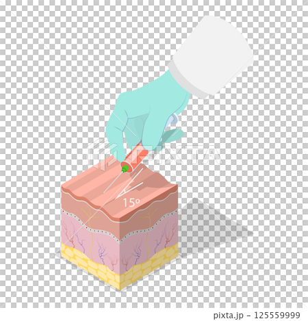 3D Isometric Flat  Illustration of Types Of Injections. Item 4 125559999