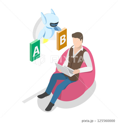 3D Isometric Flat Illustration of Artificial Intelligence. Item 1 3D Isometric Flat Illustration of Artificial Intelligence. Item 1 125560000