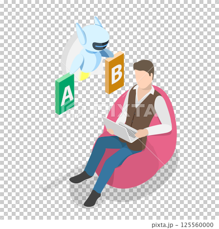 3D Isometric Flat Illustration of Artificial Intelligence. Item 1 3D Isometric Flat Illustration of Artificial Intelligence. Item 1 125560000