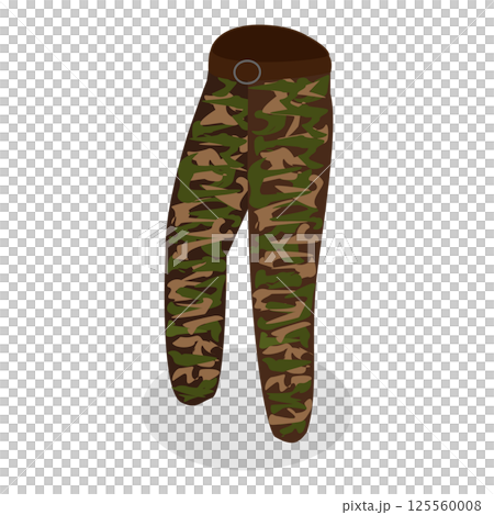 3D Isometric Flat Illustration of Millitary Collection. Item 5 3D Isometric Flat Illustration of Millitary Collection. Item 5 125560008