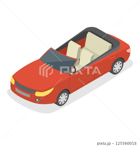 3D Isometric Flat  Illustration of Rap Music And Hip-hop Style. Item 7 125560018