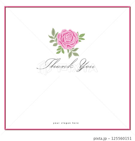 Red Rose Flower Vector Illustration.  125560151