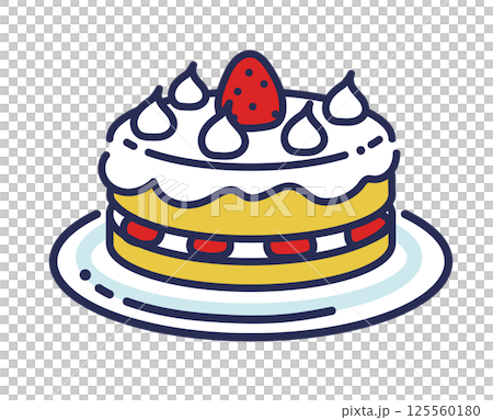 Illustration of a hole cake Illustration of a hole cake 125560180