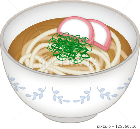 シンプルなうどん 125560310