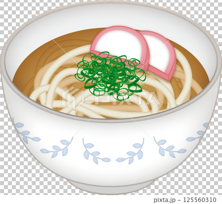 シンプルなうどん 125560310