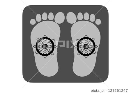 仏足石のイメージ 125561247