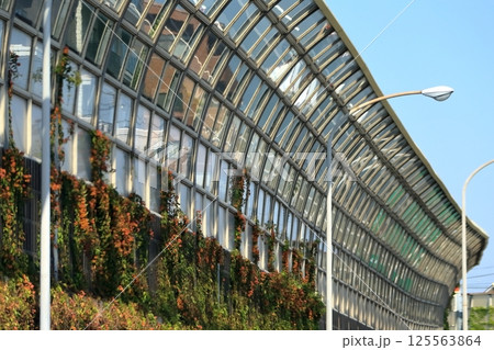 高速道路の防音壁（京葉道路） 125563864