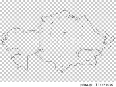 Blank map of Kazakhstan Blank map of Kazakhstan 125564030