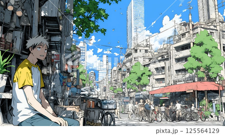昭和のかおりが漂う町並み
