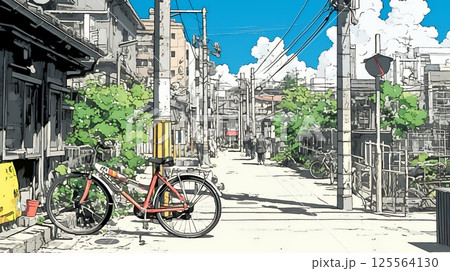 昭和のかおりが漂う町並み