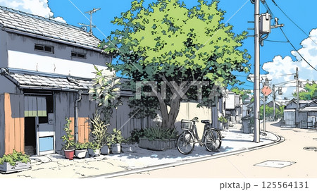 昭和のかおりが漂う町並み