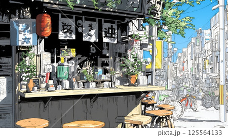 昭和のかおりが漂う町並みの立ち飲み屋