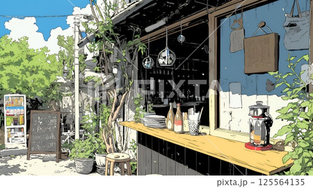 昭和のかおりが漂う町並みの立ち飲み屋