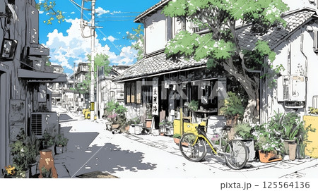 昭和のかおりが漂う町並み
