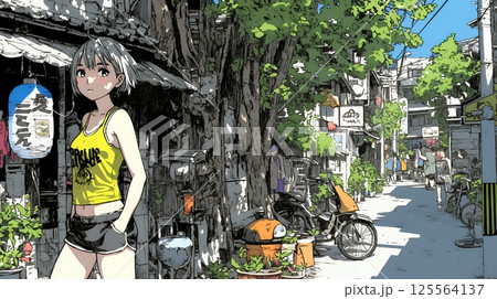 昭和のかおりが漂う町並み