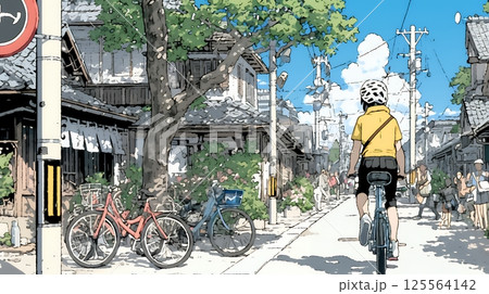 昭和のかおりが漂う町並み