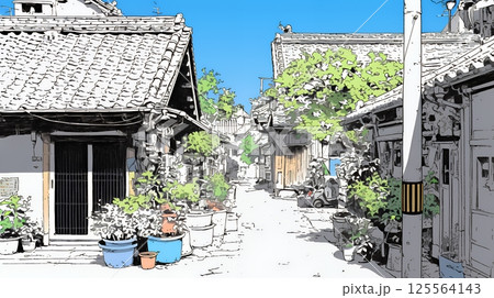 昭和のかおりが漂う町並み