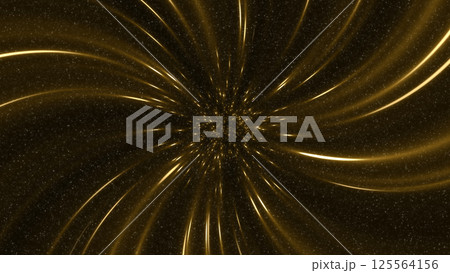 ブラックホールに落ち込んでいくようなスペースワープ風の黒背景画像（動画もあります） 125564156