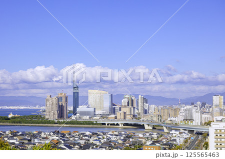 美しい福岡の都市風景 美しい福岡の都市風景 125565463
