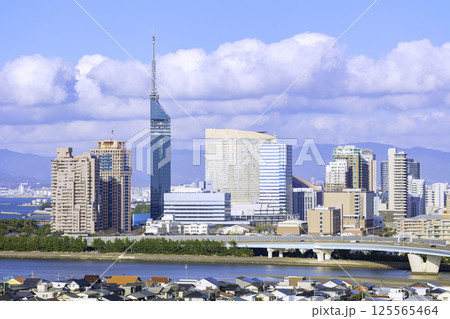 美しい福岡の都市風景 美しい福岡の都市風景 125565464