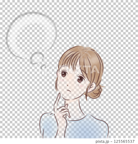 thinking woman 125565537