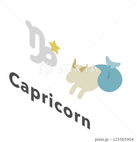 アイソメトリックイラスト：山羊座 125565954