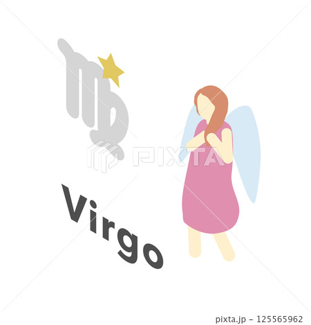 アイソメトリックイラスト：乙女座 125565962