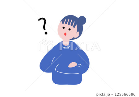腕組みをする女性 125566396