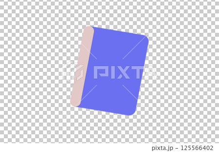 Blue notebook illustration 125566402