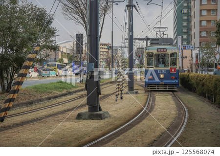 March 24 2025 March 24 2025 March 24 2025 Urban Tram Travelling, Japan 125568074
