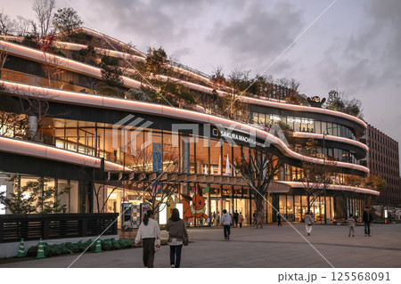 March 24 2025 a Modern Shopping Mall with Illuminated Facade March 24 2025 a Modern Shopping Mall with Illuminated Facade 125568091