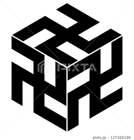 家紋です。三つ五つ割り万字菱と言います。 125568186