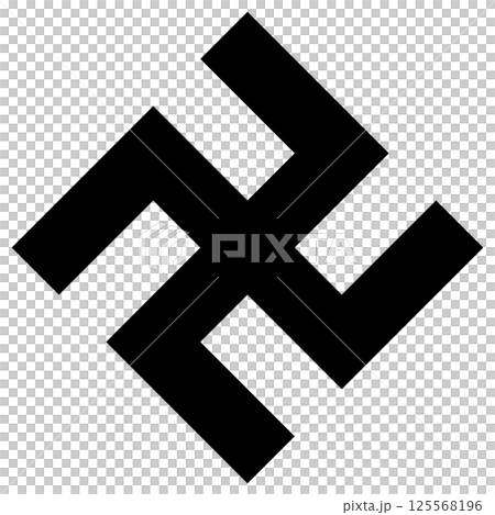 This is my family crest. It is called "Sumitate Gowari Manji". 125568196